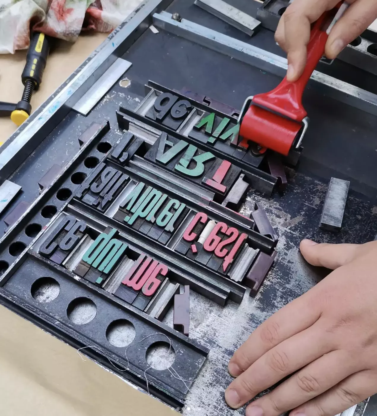 Impression de typographie